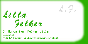 lilla felker business card